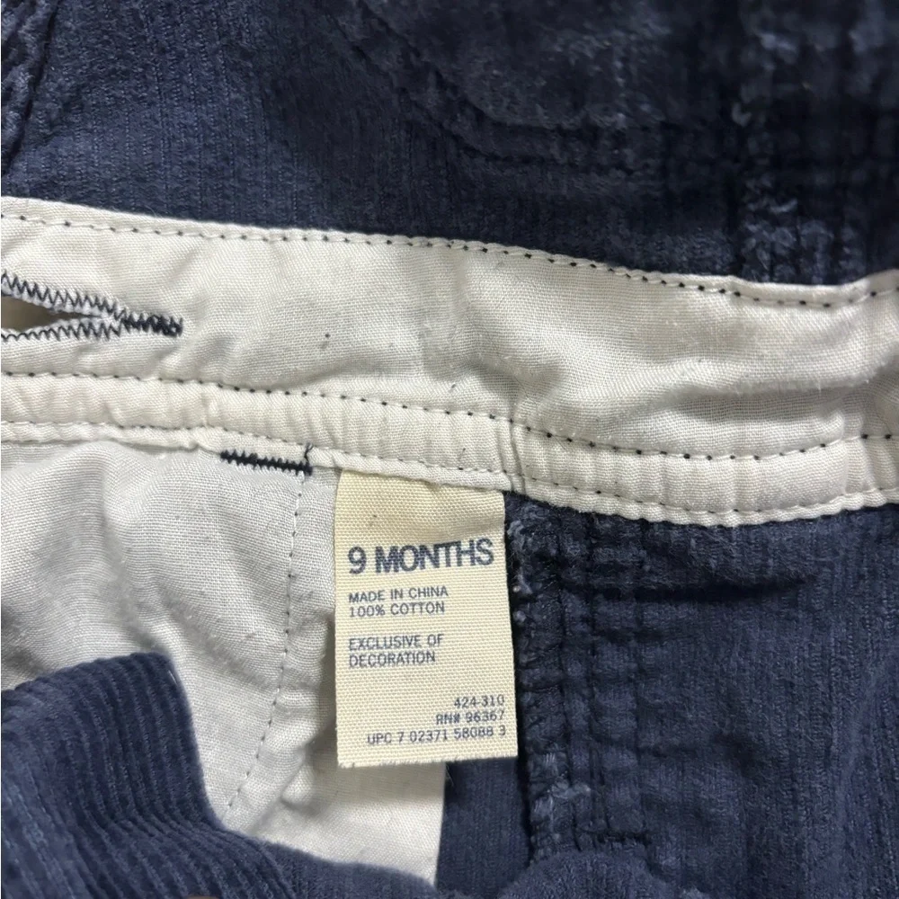 Vintage OshKosh B’Gosh Boys Blue Corduroy  Bib Overalls - Size 9 Months